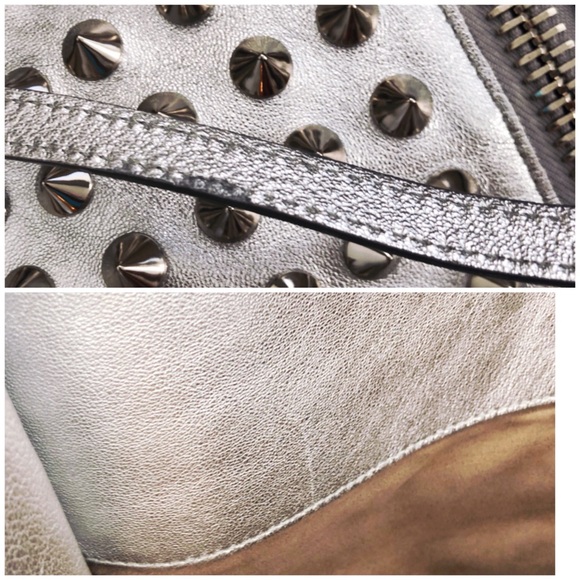 Tom Ford Alix Studded Metallic Shoulder Bag Clutch - Picture 5 of 8